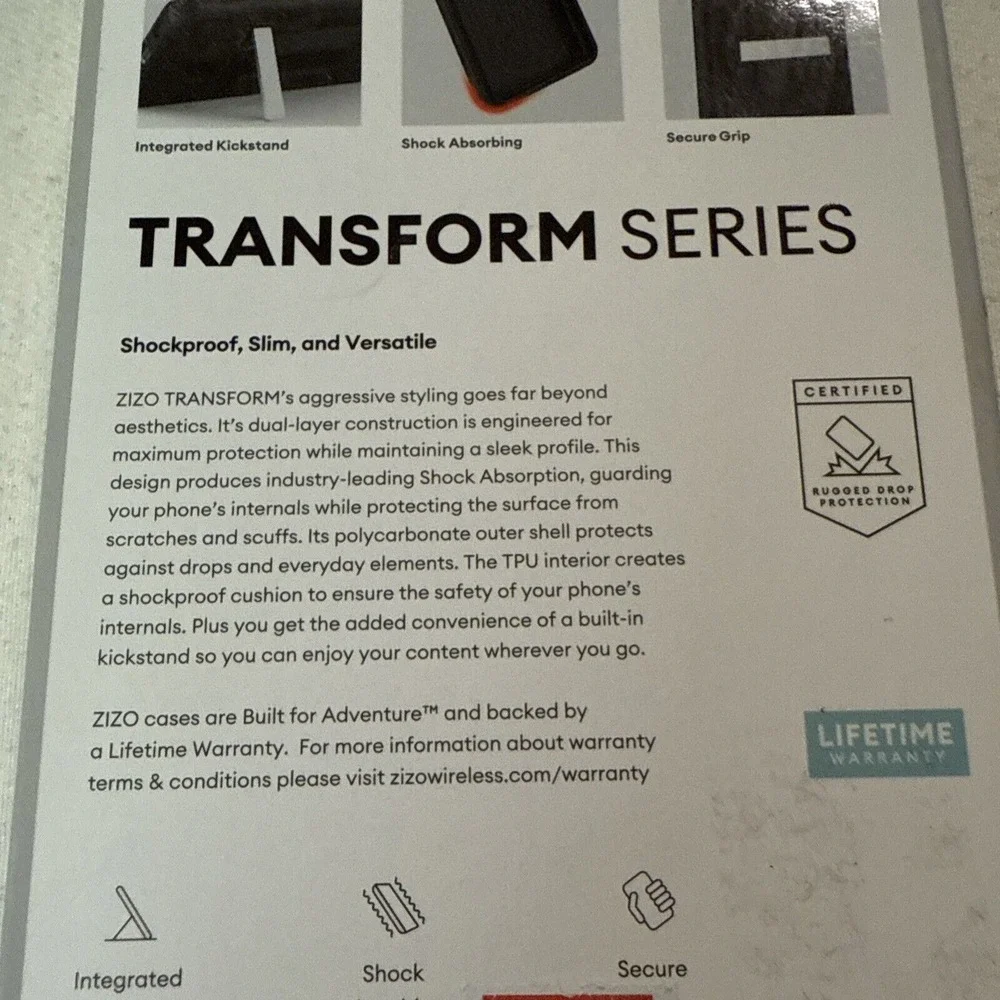 Cricket Debut‎ Case Zizo Transform Series Black Cover New